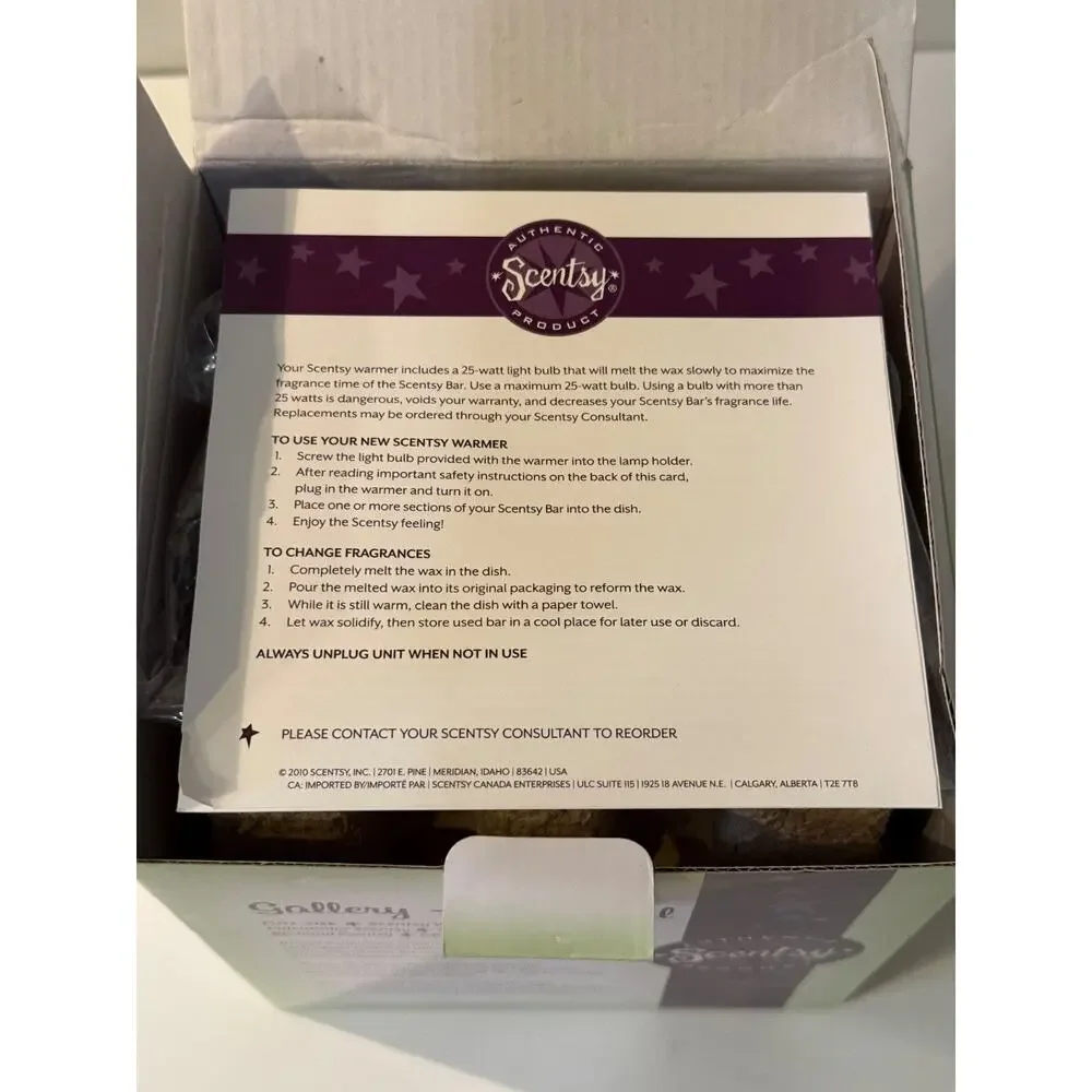 🕯️ Scentsy Gallery Charcoal Warmer Motorcycle Full Size New In Box w/ Wax Bars